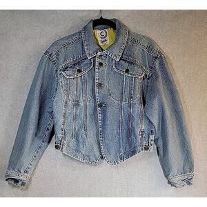 Vintage 80s CARMIM Fall Guy Jean Jacket 38 Jazz Funk HipHop Acid Wash Lined Rare